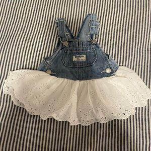 EUC Oshkosh B’gosh Baby Girl Denim Dress - Size 3 months